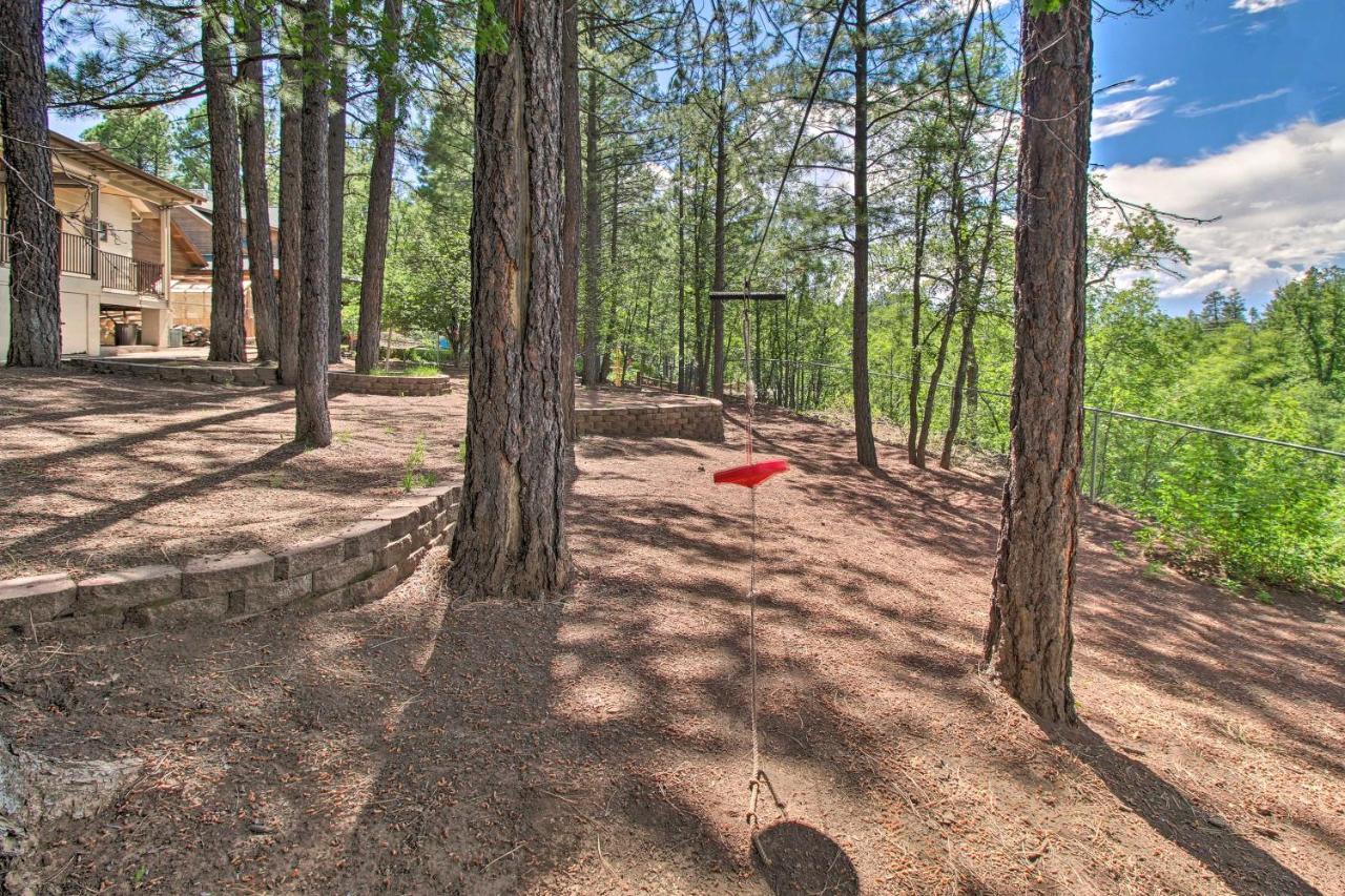 Pinetop Creekside Cabin Secret Game Room! Exterior foto